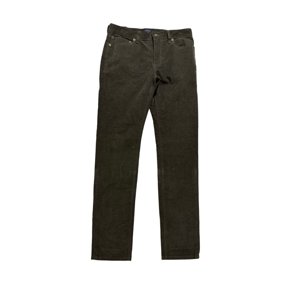J.Crew Flex Slim Corduroy Pants Olive Green 29x32